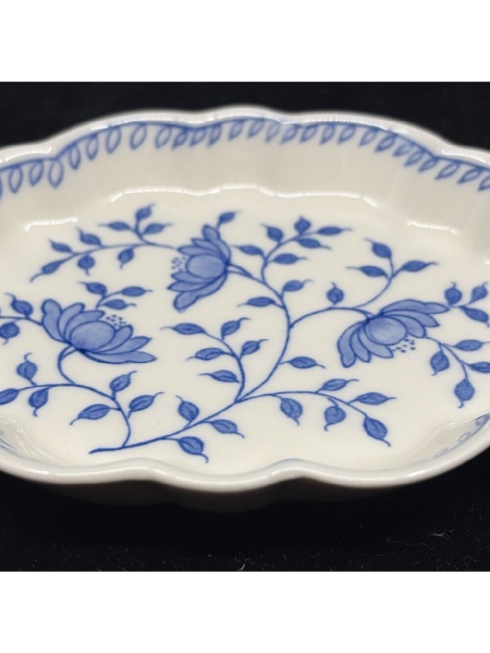 Colonial Williamsburg Andrea by Sadek Blue in Bloom Decorative Dishes Set 2 Vtg - Picture 10 of 14